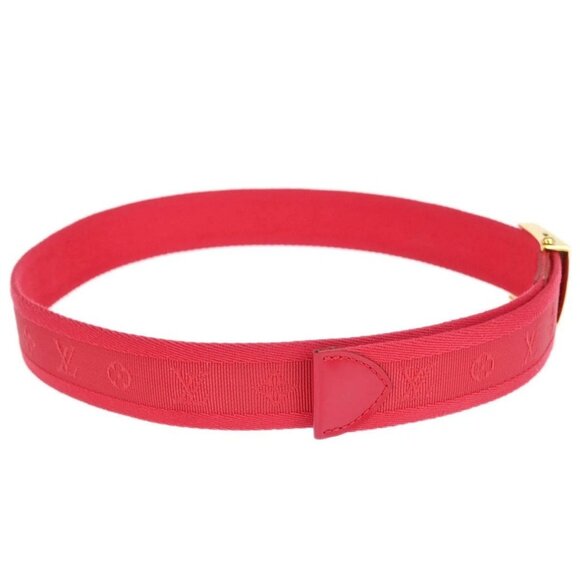 Louis Vuitton Red Ceinture Fortune Belt LV Cut Out M9734W CA1102 #80/32 115704 - Picture 2 of 8